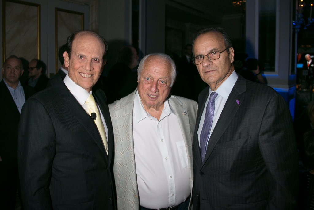 Prostate Cancer Foundation Hosted the 2015 New York Dinner: Mike Milken, Tommy Lasorda, Joe Torre ©Lenny Stucker