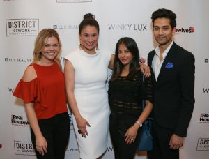 Courtney Jerden, Victoria Flores, Anisha Mukherjee, Sajan Patel==Lux Beauty Club & Real Housewives of New York Viewing Party