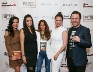 Veronica Cabezas, Melissa Gaitan, Dolev Azaria, Victoria Flores, Ari Teman==Lux Beauty Club & Real Housewives of New York Viewing Party